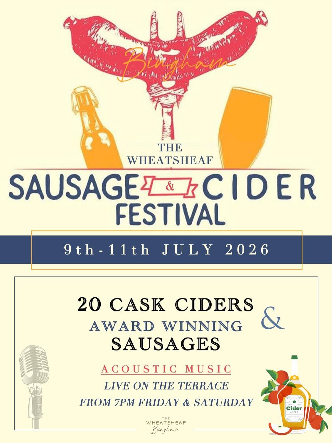 Sausage & Cider Festival Flyer